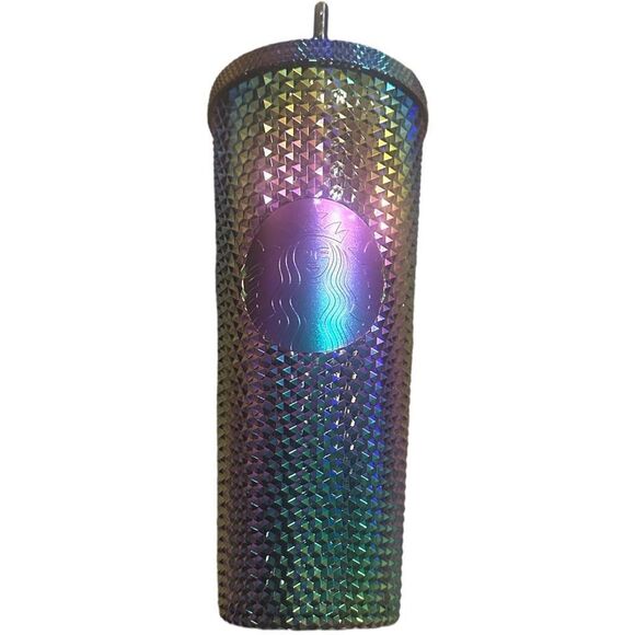Starbucks Limited Edition Halloween 23’ Oil Slick Rainbow Studded Tumbler 24oz - Picture 4 of 9